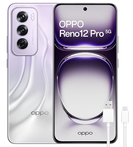 OPPO Reno12 Pro 5G - Smartphone Libre con IA, 24GB (12GB+12GB) +512GB, Pantalla 3D AMOLED 6.7", Cámara 50+8+50 MP, Android, Vídeo 4K, Batería 5000mAh, Carga Rápida 80W - Nebula Silver
