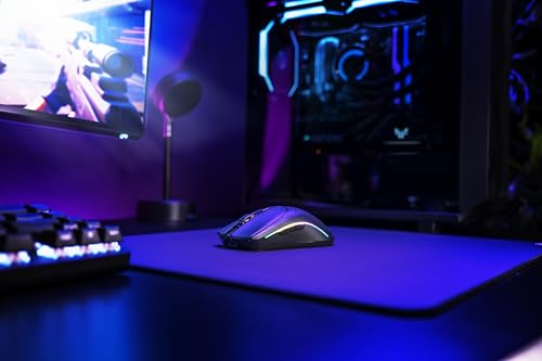 Glorious Gaming Model O 2 Wireless Ratón gaming inalámbrico - Híbrido 2,4 GHz y Bluetooth, 68g superligero, gran batería, sensor PPP 26K, RGB, ambidiestro, 6 botones, deslizadores de PTFE - Negro
