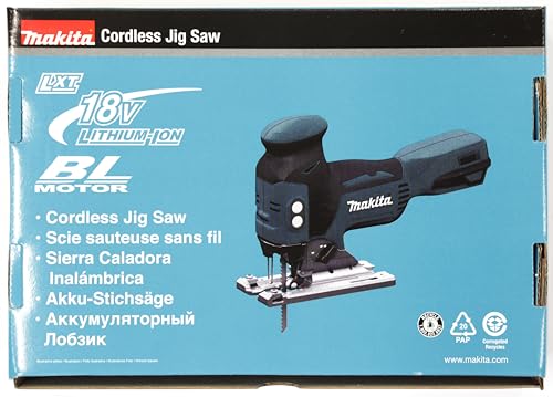 Makita DJV181Z DJV181Z-Caladora bl 18v lxt con pomo, 390 W, 18 V, Negro