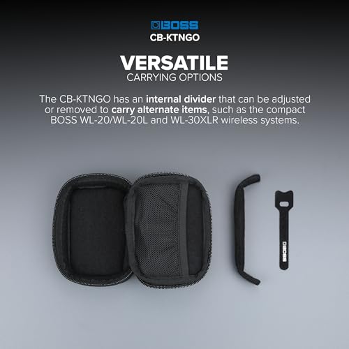 Bolsa de Transporte Boss CB-VE22 | Bolsa a Medida para Cantantes de Directo y Estudio | Apta para los Productos VE-22/VE-20 Vocal Performer, un micrófono y Accesorios | Gran Bolsillo Exterior