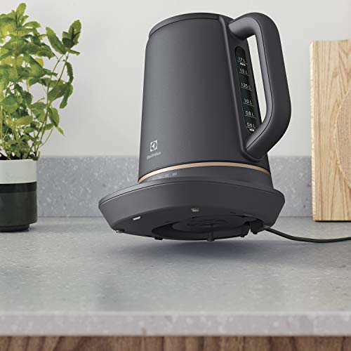 Electrolux 910 003 582 E7K16BP Hervidores, Acero inoxidable, 1.7 liters, Negro, Cobre