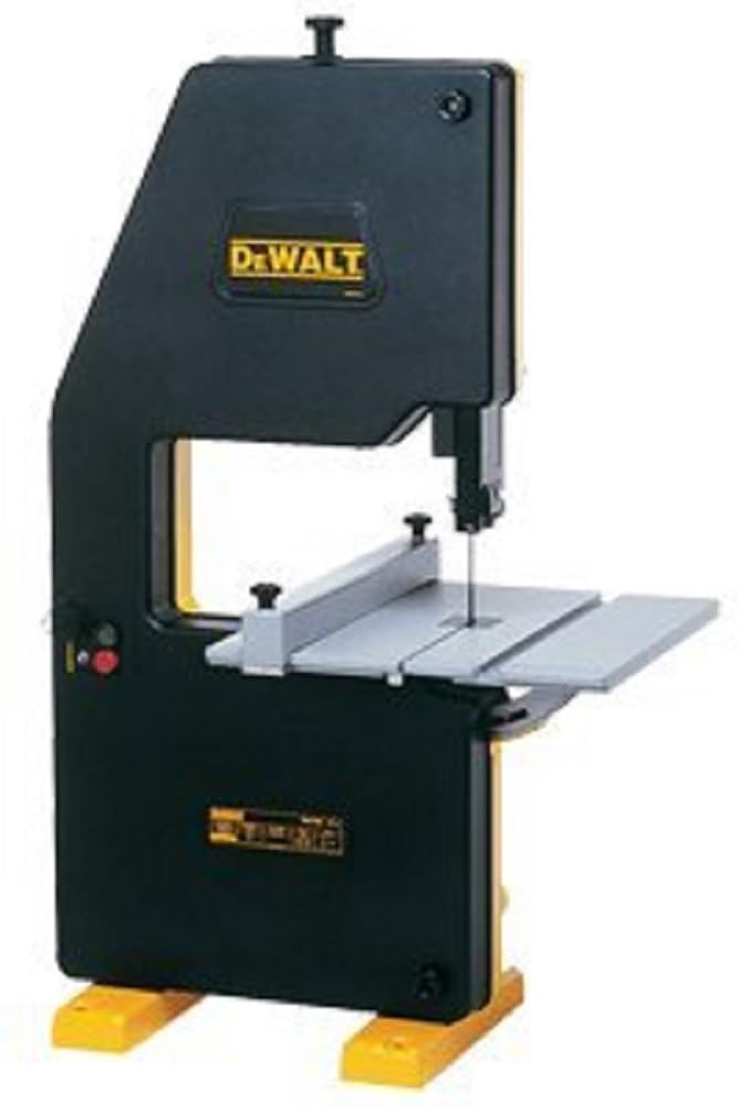 DeWalt DW738-QS - Sierra de cinta (749 W, 0,75 HP,155 mm altura corte, mesa de 380 x 380 mm)