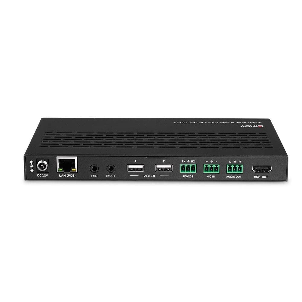 Lindy 38397 4K30 HDMI y USB sobre IP Extensor - Decodificador