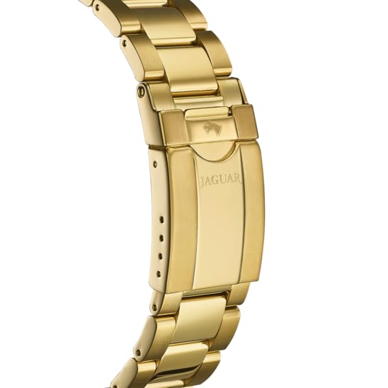 JAGUAR Reloj Hombre J864/6 Executive Caja de Acero Inoxidable 316l Dorado Correa de Acero Inoxidable 316l Dorado