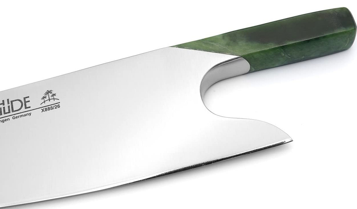 Güde Solingen - THE KNIFE forjado, 26 cm, JADE, Cuchillo De Concinero, Hecho a mano en Alemania