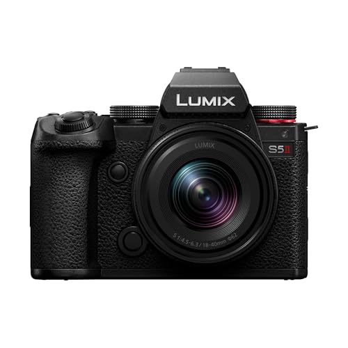 Panasonic DC-S5M2NE LUMIX DC-S5II, Cámara Sin Lente De Marco Completo, Sin Espejo,4K 60P y 6k 30P Grabación, Pantalla Movible,Phase Hybrid AF 779 Puntos, con Lumix S 18-40mm, Negro