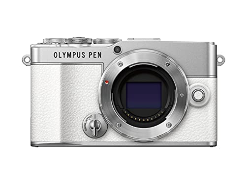 Cámara del Sistema Micro Cuatro Tercios Olympus Pen E-P7 Blanca, Sensor de 20 MP, LCD de Alta definición abatible, vídeo 4K, Wi-Fi, Control de Perfil Monocromo y del Color
