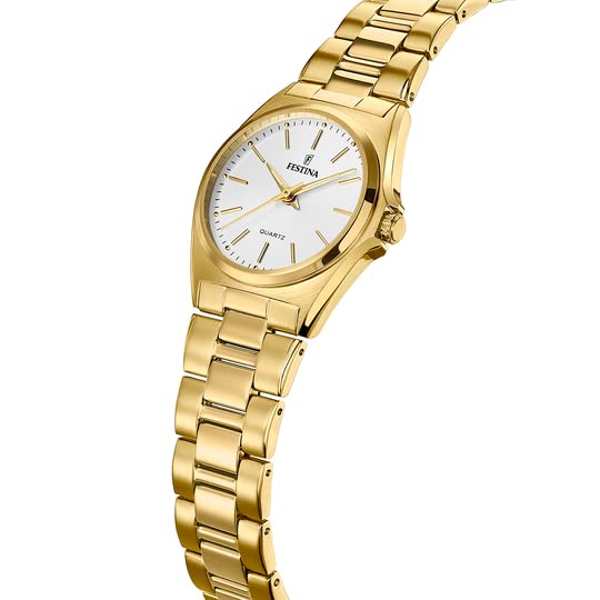 Reloj FESTINA para Mujer F20557/2 Acero Clasico Caja de Acero Inoxidable 316l Dorado Correa de Acero Inoxidable 316l Dorado