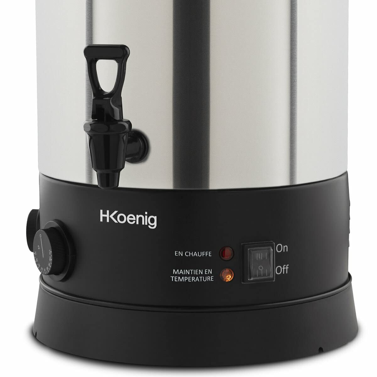 H.Koenig multifunción LEGI25, esterilizador de tarros y preparación de Recetas Calientes, 25 l, 30 – 110 °C, Temporizador hasta 120 min, Acero Inoxidable, 2500 W, 25 litros