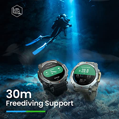 Amazfit T-Rex Ultra 47mm SmartWatch Reloj Deportivo Premium Multideporte con GPS Navegación en Tiempo Real Ejercicio de Fuerza 160+ Modos Deportivos Frecuencia cardíaca Monitoreo SpO2