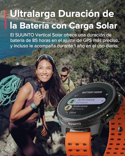 SUUNTO Vertical Reloj Deportivo - Smartwatch GPS, GPS de Doble Frecuencia, Mapas sin Conexión Gratuitos, Autonomía de hasta 50 Días, Carcasa Resistente Militarmente, Resistente al Agua hasta 100m