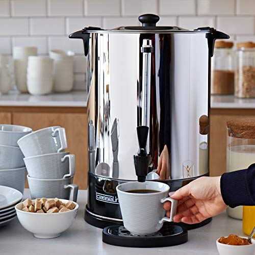 Casselin cpc100s percolador de café (100 tazas SP, acero inoxidable