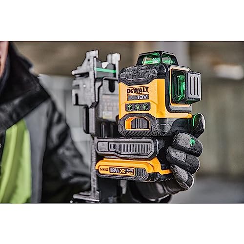 DEWALT DCLE34031D1-QW - Nivel láser autonivelante verde de 3 líneas 360° con batería 18V Li-Ion 2Ah