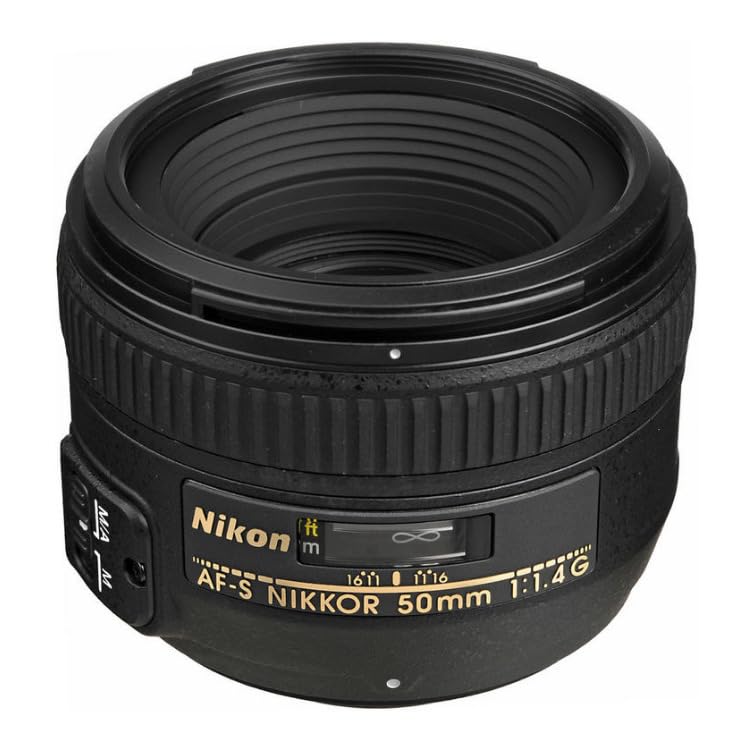 Nikon AF-S 50mm F1.4 G - Objetivo para Nikon (distancia focal fija 50mm, apertura f/1.4) color negro