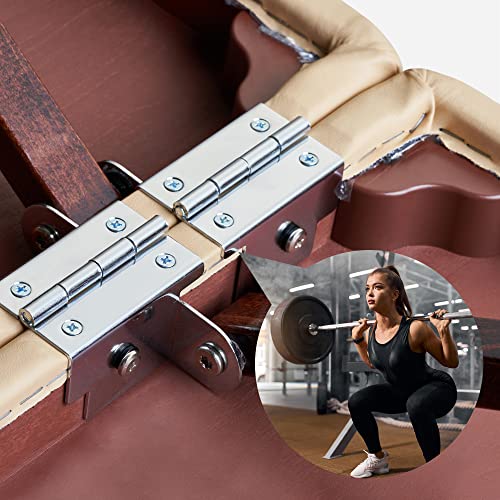 Master Massage Banco de Masaje portátil Plegable de Madera con cojín Musical y Altavoz, 76 cm