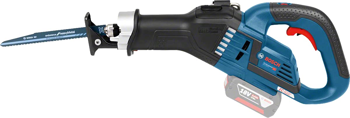 Bosch Professional 18V System GSA 18V-32 - Sierra sable a batería (18V, profundidad de corte 230mm, Vibration Control, sin batería, en maletín)