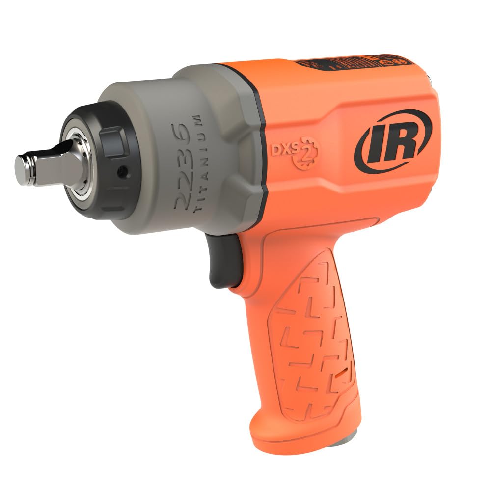 Ingersoll-Rand 2236QTIMAX-O DXS2 Llave de Impacto Neumática, Silenciosa, 2034 Nm, Caja Martillo Titanio, Anillo Fricción, Naranja