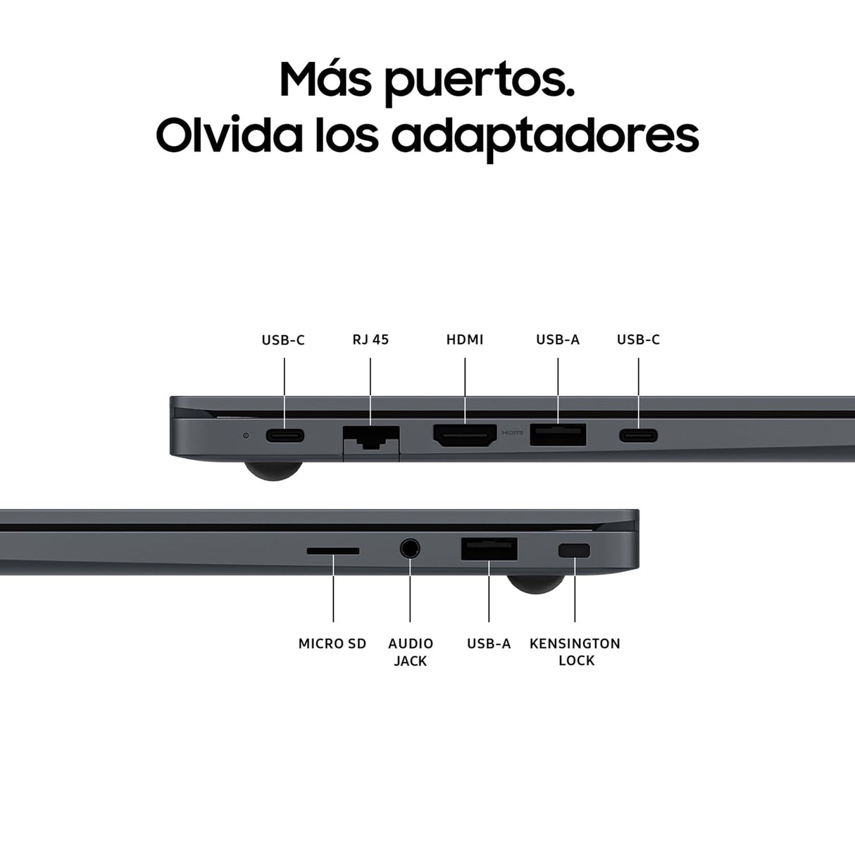 Samsung Galaxy Book4, Ordenador Portátil Ultrafino 15.6" Full HD LED, Intel Core 5-120U, 8GB RAM, 512GB SSD, Intel Graphics, Windows 11 Home, Gris, Teclado QWERTY Español