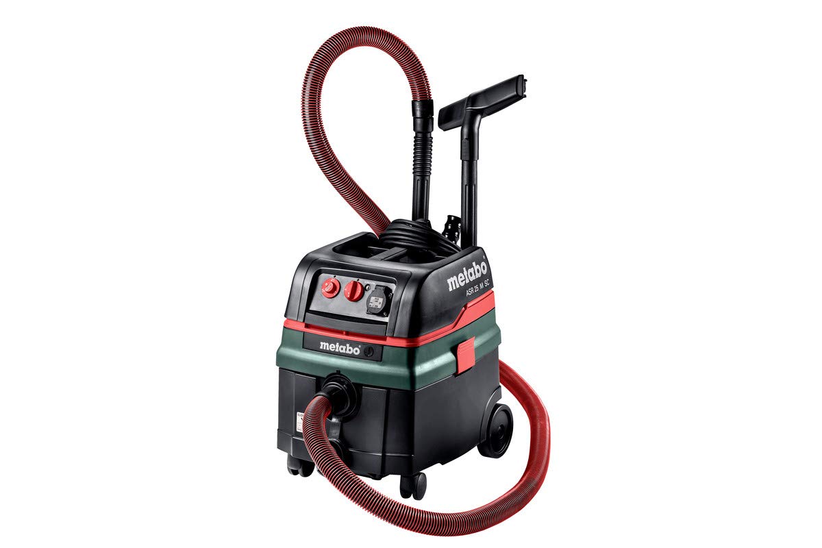 METABO MÁQUINAS ASR 25 M SC (602070000) Aspirador Universal, 1400 W, 25 Liters, Negro
