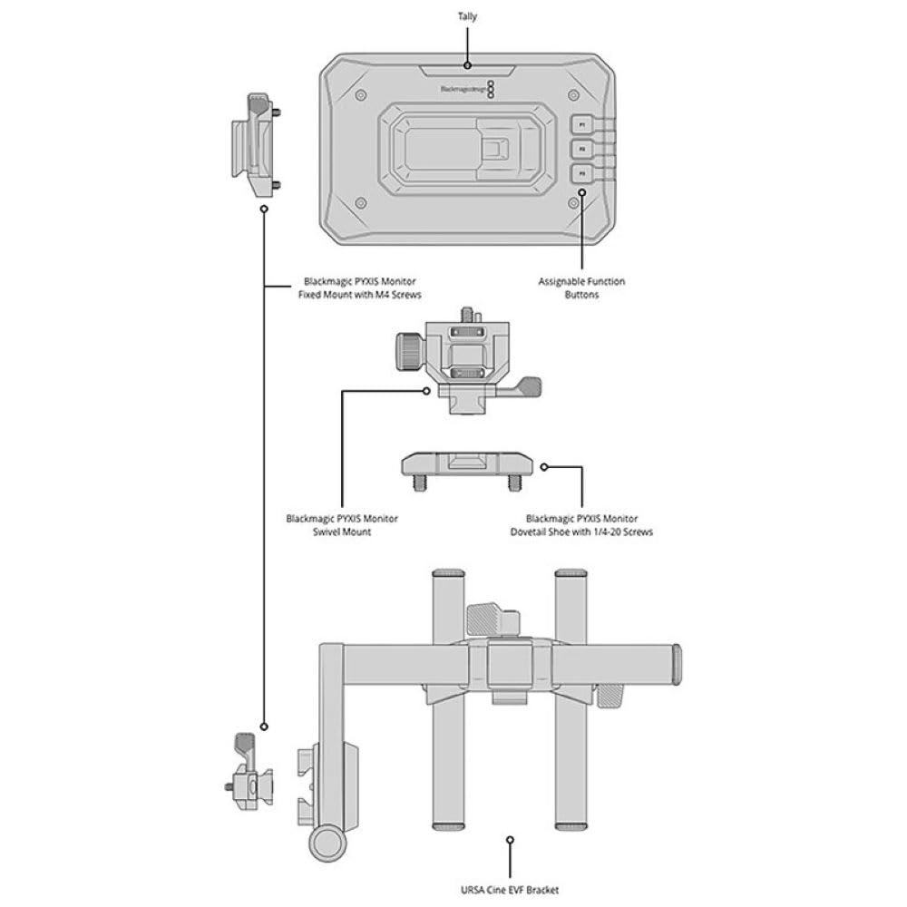 Blackmagic Design Pyxis Monitor EVF Kit