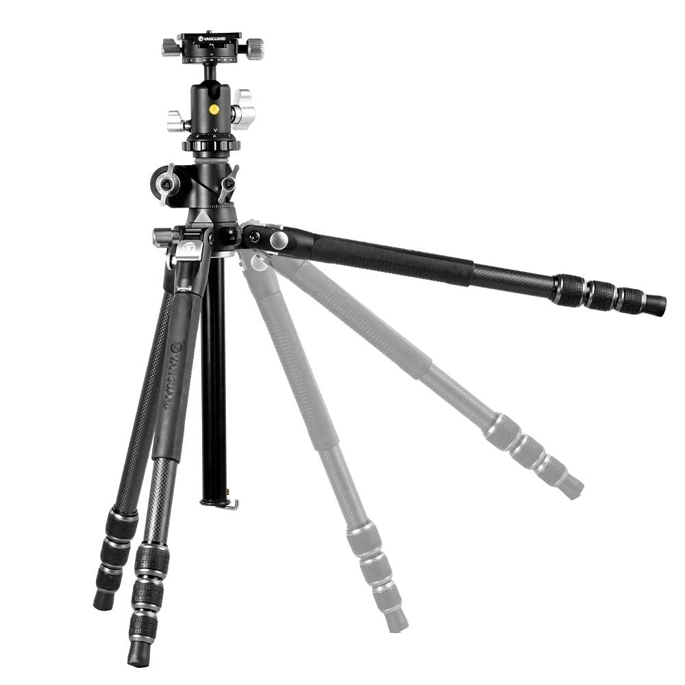 Vanguard Veo 3T+ 264CB - Trípode Carbono descentrable y Plegable rótula Bola