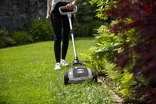 IKRA cortacésped a batería ICHM 20 con función trituradora, para céspedes pequeños de hasta 50 m², incl. 2 baterías, cargador & cuchilla de repuesto