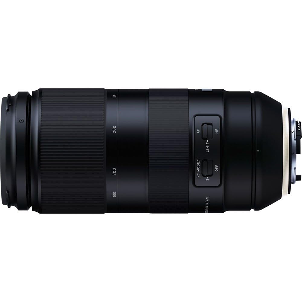 Tamron T80199 - Objetivo para cámara Nikon (Distancia Focal 100-400 mm, Apertura F/4.5-6.3, Di, Vibration Compensation y Ultrasonic Silent Drive) Negro