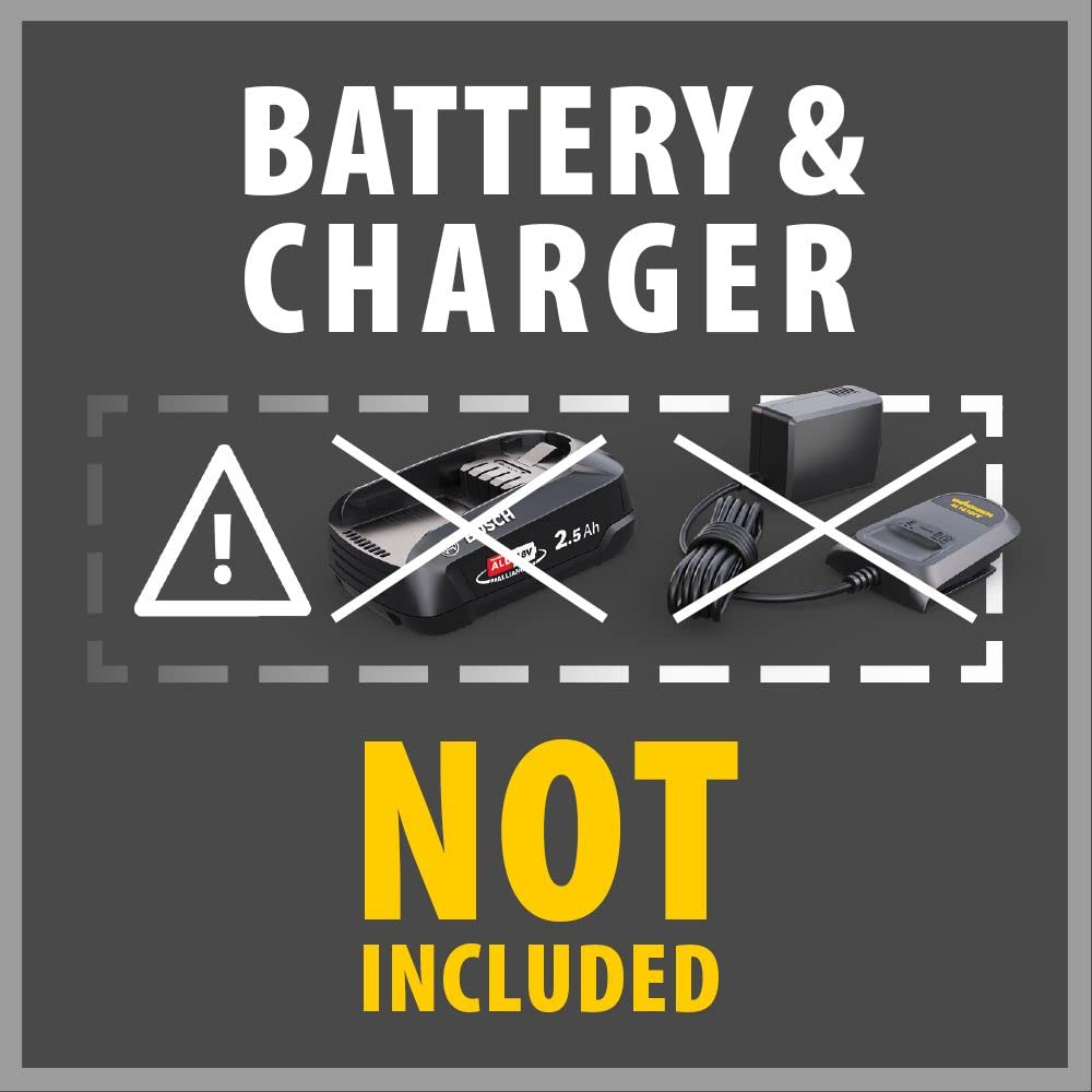 WAGNER limpiador de terrazas multifuncional Levaro Powerbrush 18V (la batteria e il caricatore non sono inclusi) - para el mantenimiento sencillo y la limpieza básica de zonas exteriores