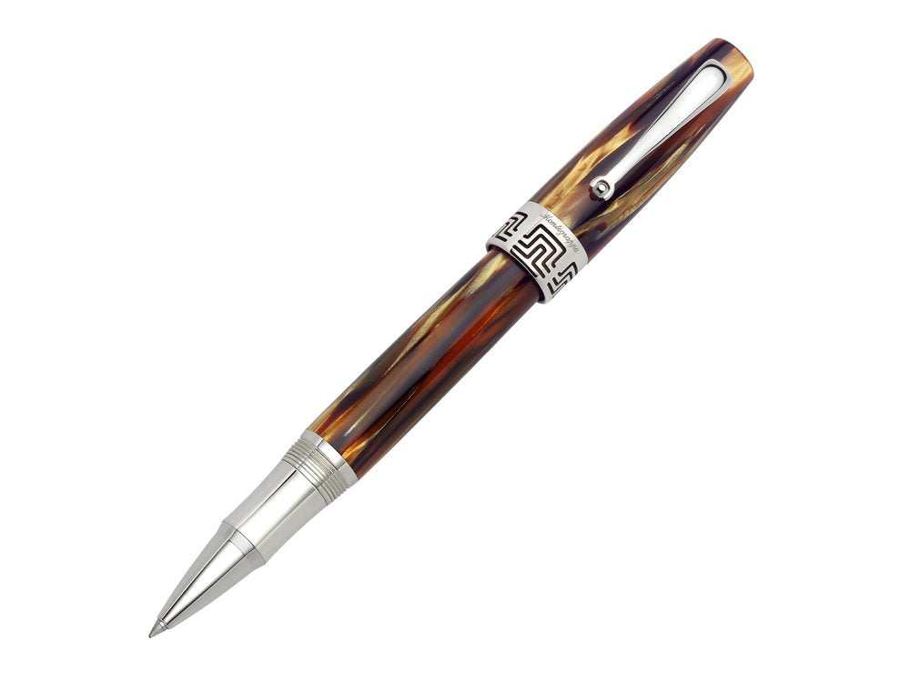 Montegrappa "Extra 1930 – Bolígrafo de punta rodante Brown Tartaruga