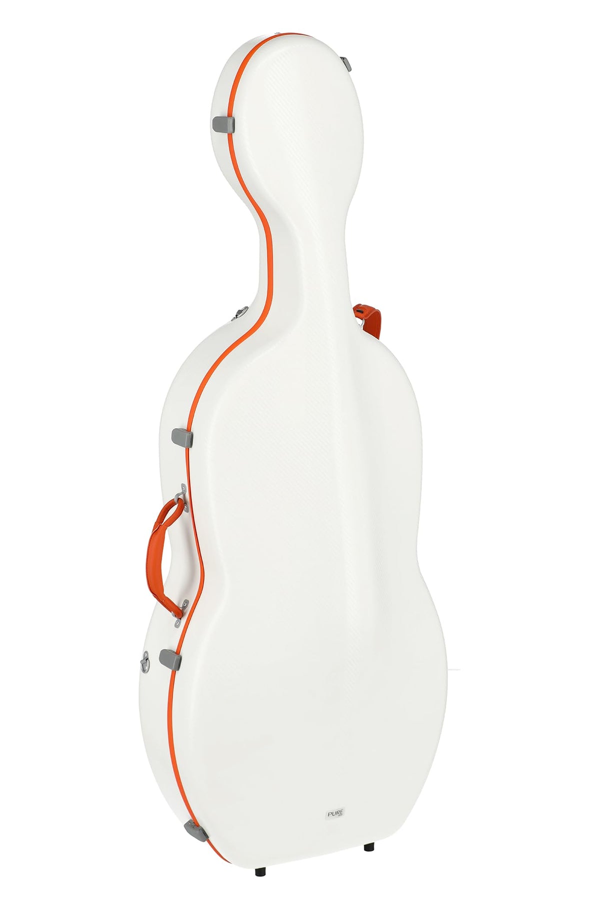 GEWA Pure Estuche para violonchelo Policarbonato FUN 4/4 Blanco Naranja