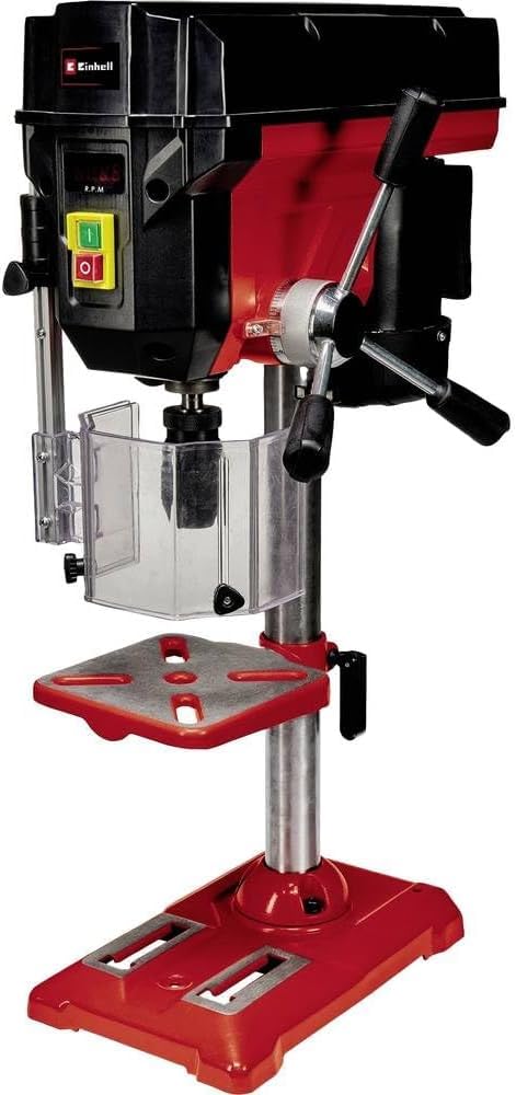 Einhell Máquina perforadora de columna TE-BD 550 E (550 W, regulación de velocidad continua y sin herramientas, mandril portabrocas de sujeción rápida de calidad, tope de profundidad ajustable)