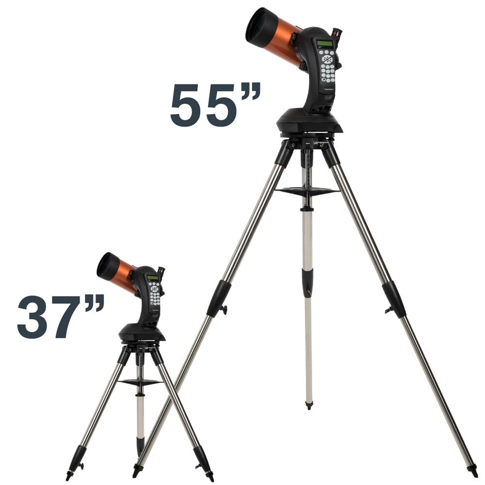 Celestron 11049 Telescopio computarizado NexStar 4SE Maskutov-Cassegrain con montaje totalmente automatizado, tecnología SkyAlign y revestimiento XLT, negro/naranja
