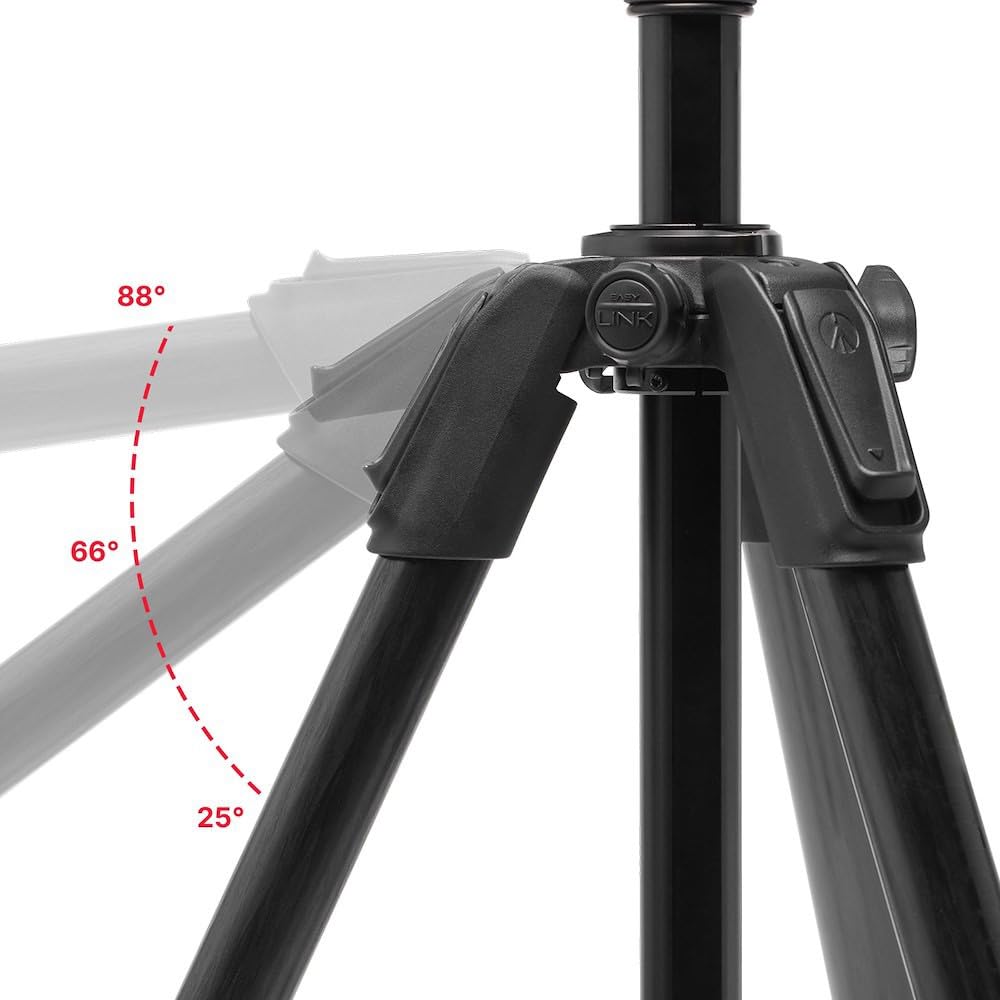 MANFROTTO Trépied vidéo en Carbone Avec rotule fluide à Base Plate Type 502 - MVK502055CXPROV