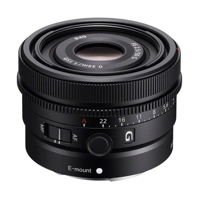 Sony SEL50F25G - Objetivo Full-Frame FE 50mm F2.5 G (Objetivo para Retratos, Gran Angular, Prime, Serie G), Negro