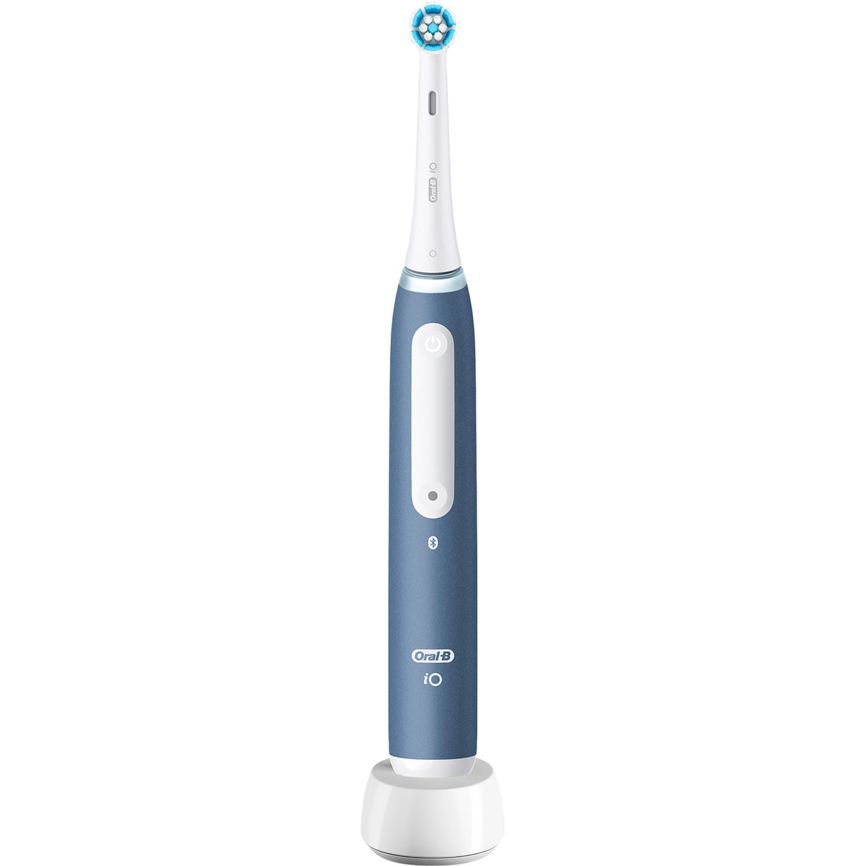 Oral-B iO My Way - Cepillo de dientes eléctrico a partir de 10 años, 4 modos de cepillado para el cuidado dental, cabezal extra para aparatos ortopédicos, 1 estuche de viaje, diseñado por Braun, azul