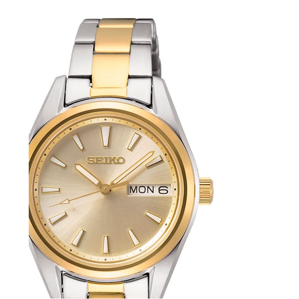 Seiko Reloj Analógico para Mujer de Cuarzo japonés con Correa en Acero Inoxidable SUR354P1