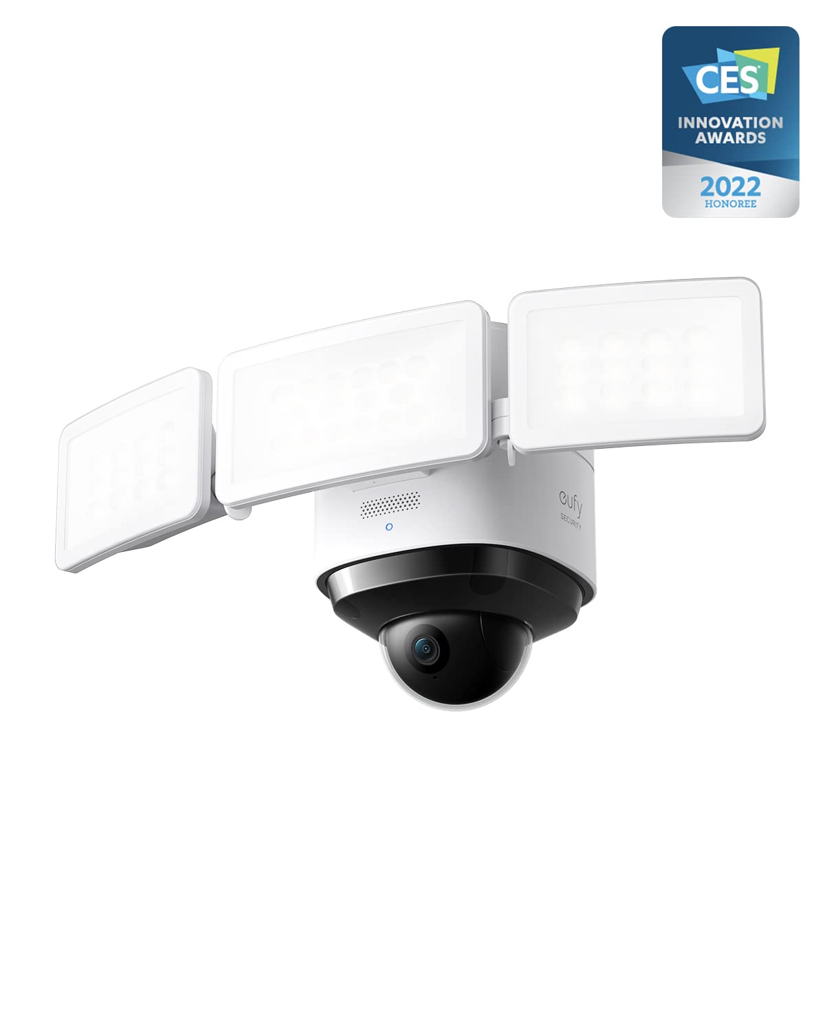 eufy Security Cámara Vigilancia WiFi Exterior Floodlight CAM 2 Pro, Función de Giro e inclinación de 360°, 2K Full HD, iluminación Inteligente, Impermeable, IA en el Dispositivo, sin Tarifa mensual