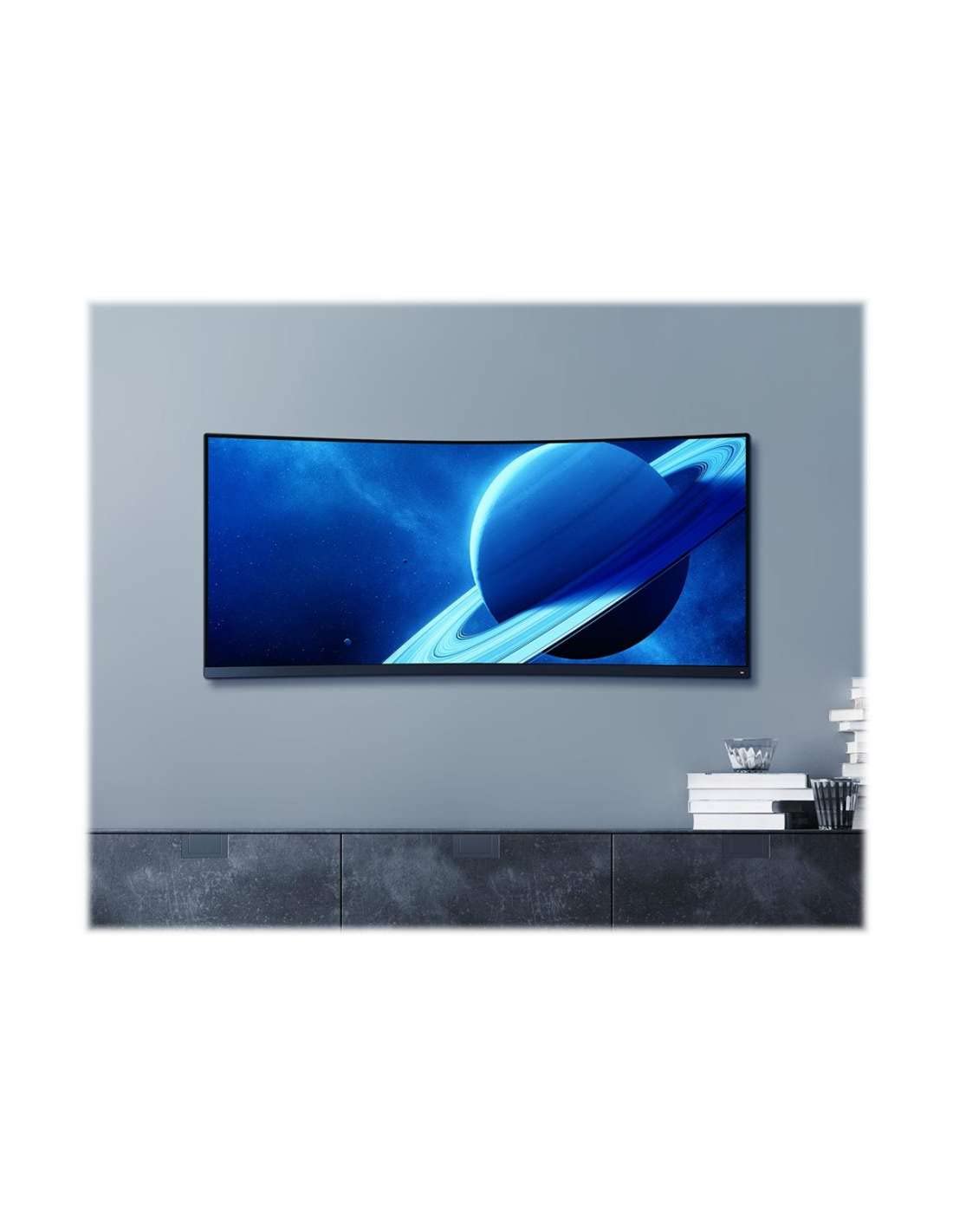 XIAOMI Mi Curved Gaming Monitor 34" Monitor Gaming WQHD (3440x1440, UHD, 144Hz, 4ms, 300 CD/m², HDMI 2.0x2, Puerto DP1.4x2, 21:9, AMD FreeSync), Color Negro, 34 Pulgadas