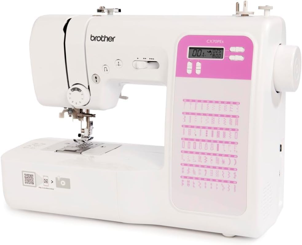 Brother CX70PES (Nuevo Modelo) Máquina de coser electrónica con 70 puntadas + Mesa y Bolso incluidos