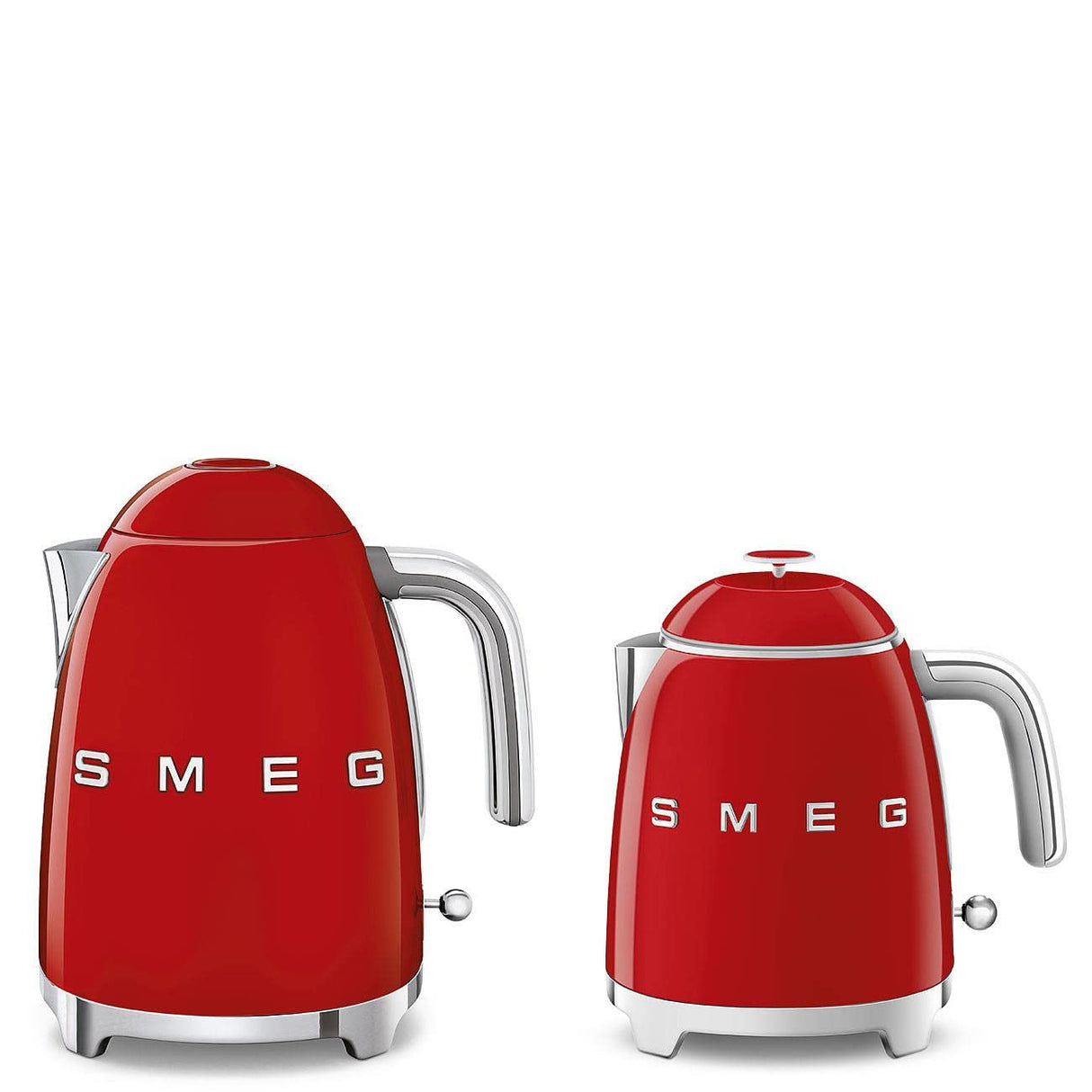 Smeg KLF05RDEU Electric Kettle with a Capacity of 0.8l and a Power of 1400 W KLF05RDEU-red, Plastic, Black