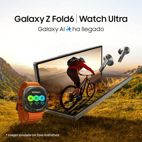 Samsung Galaxy Watch Ultra LTE 47mm + Cargador - Smartwatch, Control de Salud, Seguimiento Deportivo, Blanco (Versión Española)