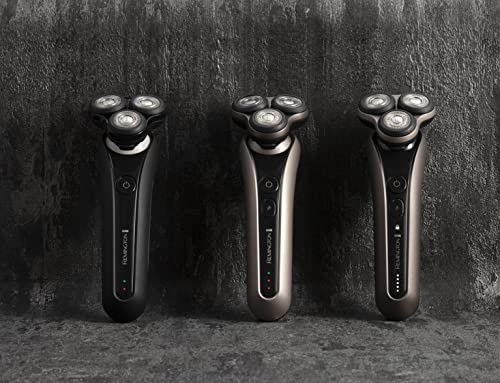Remington X9 Limitless Afeitadora Rotativa, Máquina de Afeitar Inalámbrica, Cabezal Pivotante PivotBall 360°, Tecnología PowerSense, Cuchillas Flexibles, 60 min Autonomía, Resistente al Agua