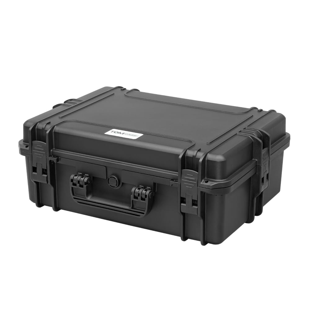 TOMcase Maleta Exterior Ready To Fly para dji Mavic 3 Enterprise/Thermal/Multispectral, Plus Combo, RC Pro Controller, Cargar en la Caja, IP67 Caso Impermeable - Made in Germany (Negro)
