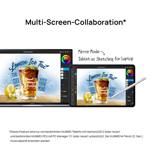 HUAWEI MatePad Pro 10,8 Pulgadas (2021)-2K FullView, 128 GB de ROM, Snapdragon 870, colaboración multipantalla, Multi-Window, 40 W Supercharge, Wi-Fi 6, Midnight Grey, 30 Meses de garantía