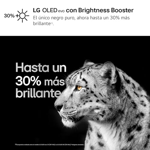 LG OLED55C44LA.AEU, 55", OLED 4K, Serie C4, 3840x2160, Smart TV, WebOS24, Procesador a9, Dolby Vision, Dolby Atmos, TV Gaming, 144 Hz, AMD FreeSync, Negro