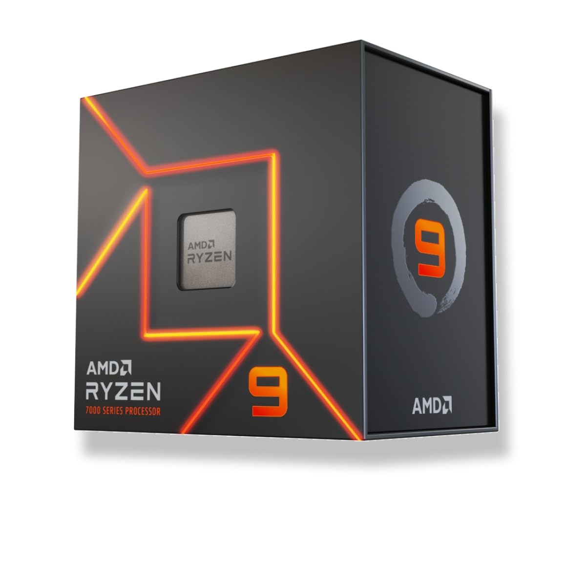 AMD Ryzen 9 7950X Procesador, 16 núcleos/32 Hilos desenfrenados, Zen 4, 80MB L3 Cache, 170W TDP, hasta 5,7 GHz Frecuencia Boost, Socket AMD 5, DDR5 y PCIe 5.0, Enfriador No Incluido, Negro