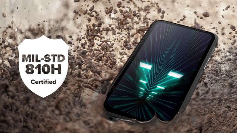 Robusto Smartphone Reforzado Hammer Blade V 5G Doble cámara 50 mpx Gran batería 5000mah IP69 Batería Intercambiable, Impermeable, a Prueba de Polvo con batería y RAM ampliables, último Android 13