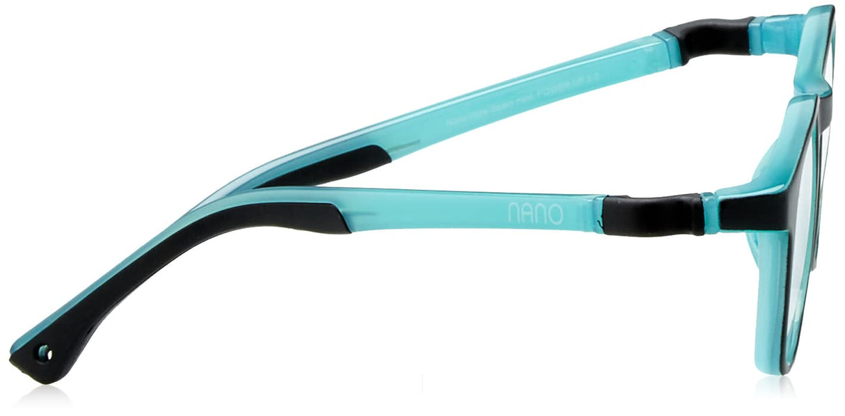 GAFAS NANO GLOW POWER UP 3.0 BICOLOR NEGRO MATE/AZUL GLOW, PARA 8-12 AÑOS, TALLA 48