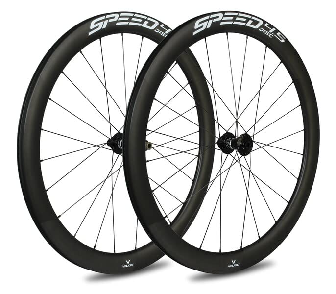 veltec Juego de Ruedas Speed 4.5 21 mm SR Disc Shimano, Adultos Unisex, Negro/Blanco, 622-21