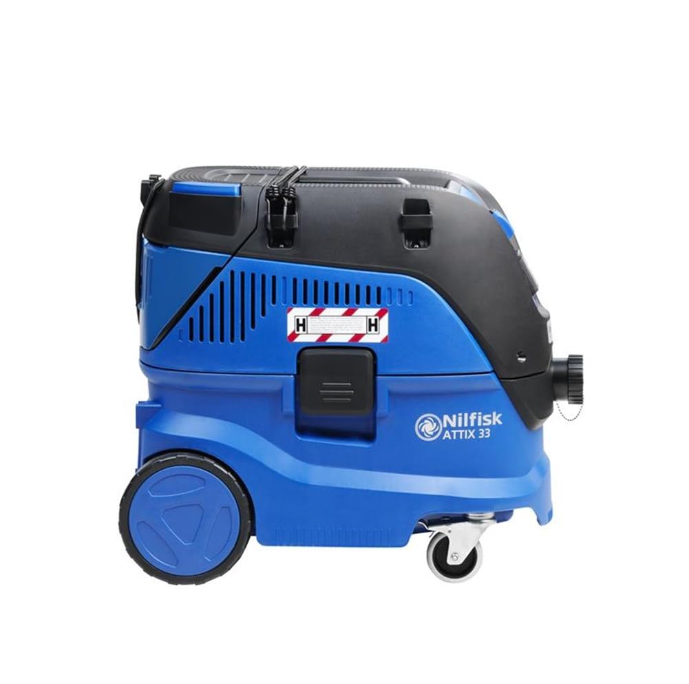 Nilfisk ATTIX 33-2H PC 30L 1400W Negro, Azul - Extractor de polvo (30 L, 1400 W, Negro, Azul, Secar, 75 L/s, 250 mbar)